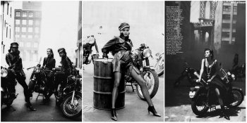 Фотосессия «Дикие сердца» для Vogue 1991 с супермоделями от Питера Линдберга