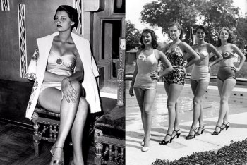 Фото Софи Лорен в молодости на конкурсе красоты Мисс Италия-1950