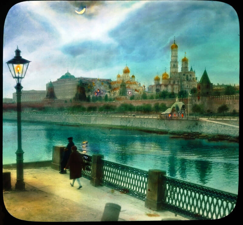 Кремль с Большого Москворецкого Моста, Москва 1930-е годы